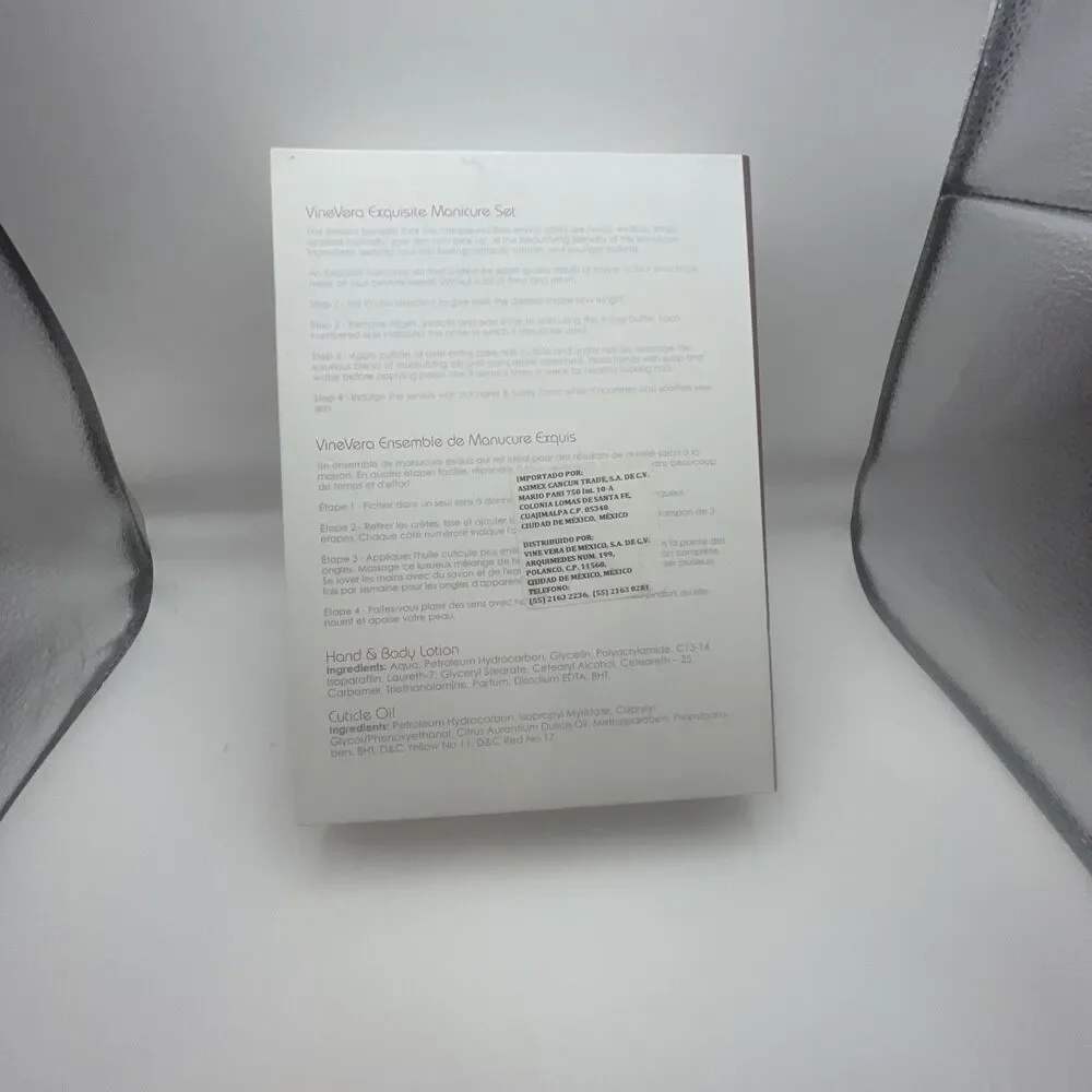 Vine Vera Resveratrol Skin Care Manicure Set The Nail Collection New